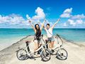 カイルア観光ツアー　電動自転車で全米No.1のラニカイビーチなどを巡る！ガイドが付かない自由なツアー　ブーツ＆キモズのパンケーキ事前予約可能＜8時間／送迎付き＞
